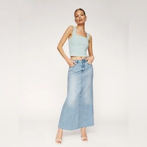Reformation kass maxi denim skirt size 25 great condition